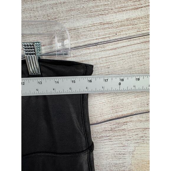 SPANX Shape Faux Leather Leggings Women's Size 2X Black - Picture 10 of 11